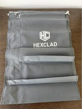 NWOT HEXCLAD Hybrid Cookware Drawstring Storage Bags (Set of 4)